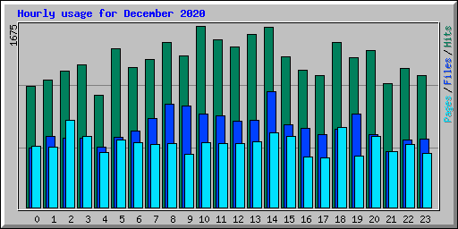 Hourly usage for December 2020